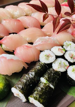 【カンパチ1匹で握り寿司】約30貫-レシピのメイン写真