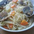 タラとあさりのうまみでスープパスタ