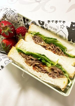 小5息子の塾弁2023.02.19-レシピのメイン写真
