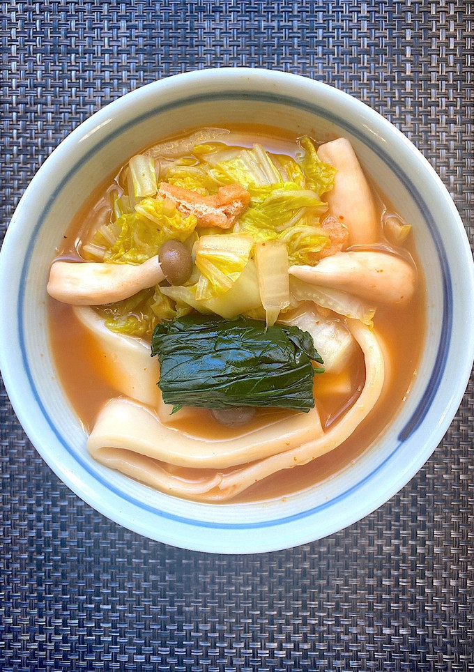 キムチスープでほうとう煮-レシピのメイン写真