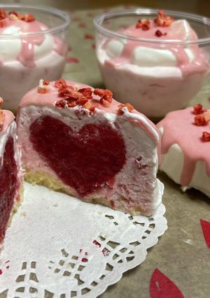 ハートのドリップケーキ-レシピのメイン写真