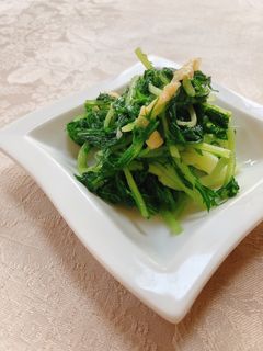 お弁当や常備菜に!水菜と油揚げの煮物-レシピのメイン写真