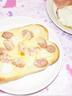 長芋とウィンナーのトースト-レシピのメイン写真