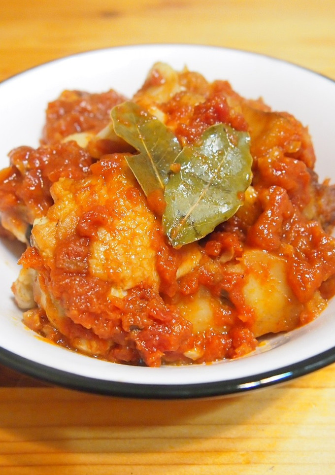 簡単♪手羽元とじゃがいものトマトソース煮-レシピのメイン写真