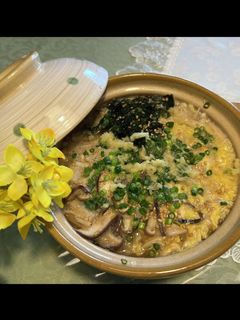 キノコたっぷり雑炊-レシピのメイン写真