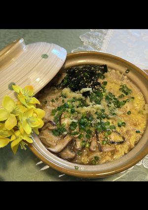 キノコたっぷり雑炊-レシピのメイン写真