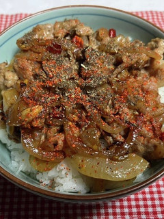 ガーリックバター洋風牛丼(白)-レシピのメイン写真