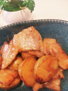 新じゃがいもと豚バラの味噌炒め-レシピのメイン写真