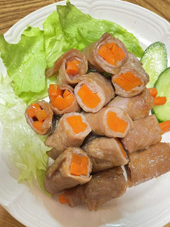 レンチンで簡単!人参の肉巻き-レシピのメイン写真