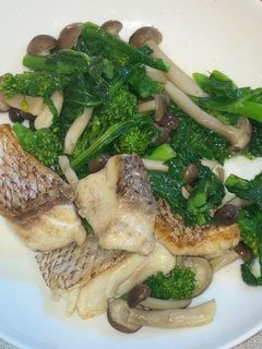 鯛と菜の花のバターソテー-レシピのメイン写真