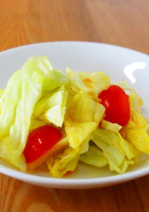 キャベツとミニトマトのカレー酢-レシピのメイン写真