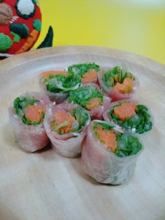 水菜たっぷり生春巻き-レシピのメイン写真