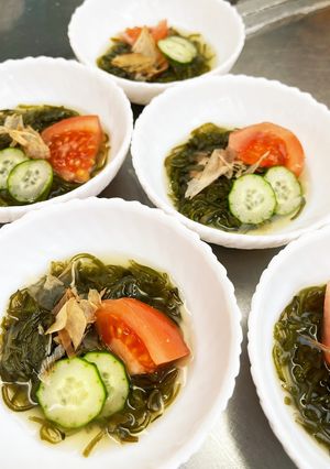 副菜に！ちょっと豪華なめかぶ-レシピのメイン写真