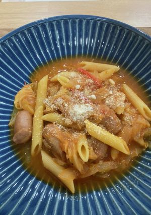稲毛が食べれるトマトスープのペンネ-レシピのメイン写真