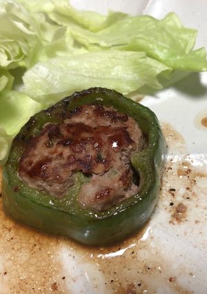 ピーマンの肉詰め~醤油ソース-レシピのメイン写真