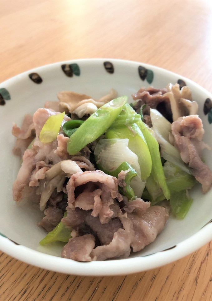 ねぎが甘い！豚肉と長ねぎの酒蒸し-レシピのメイン写真