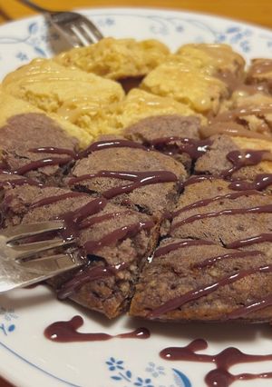 「フレーバーあまざけ」３色パンケーキ！-レシピのメイン写真