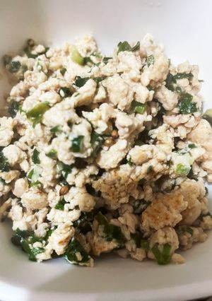 鶏胸肉と豆腐のネギナンプラーそぼろ-レシピのメイン写真