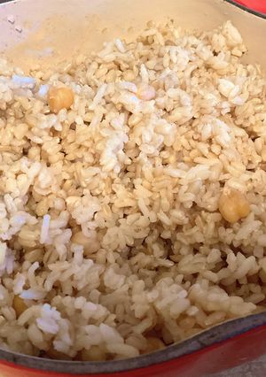 ル・クルーゼとスープの素で味付きごはん-レシピのメイン写真