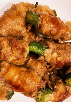 肉巻きオクラ-レシピのメイン写真