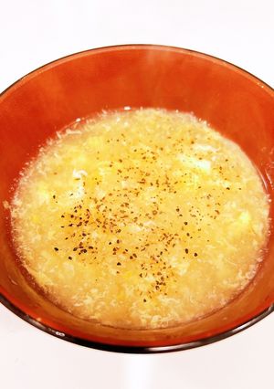 大根おろしでとろとろ卵スープ-レシピのメイン写真