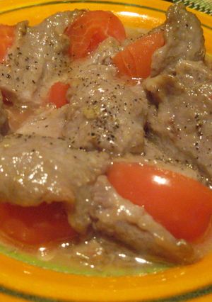 ジューシー！　トマトと牛肉の中華蒸し-レシピのメイン写真
