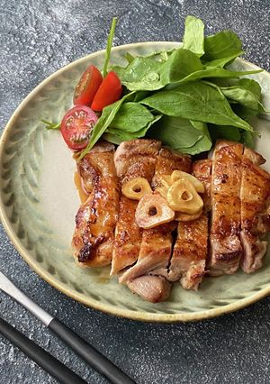 皮パリ！ガリバタ醤油のチキンソテー-レシピのメイン写真