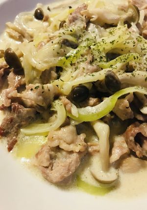 マスカルポーネを使う豚肉のストロガノフ風-レシピのメイン写真