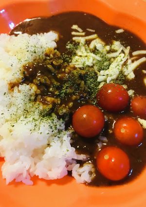 レトルト活用●プチトマト&チーズのカレー-レシピのメイン写真