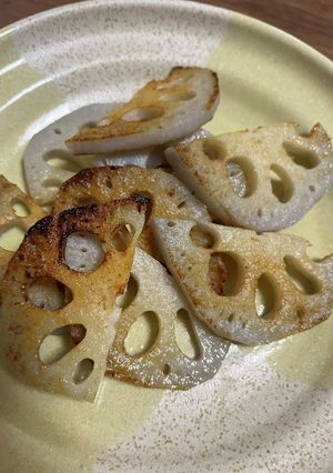 レンコンのカリカリ焼き★切って焼くだけ-レシピのメイン写真