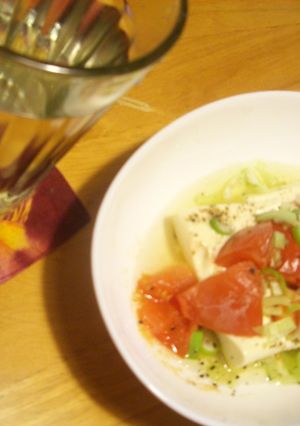 トマトと豆腐の楽チン蒸し-レシピのメイン写真
