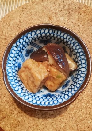 椎茸と、チビ厚揚げのピリ辛で甘い煮物-レシピのメイン写真