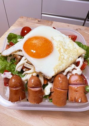 スパイシー☆野菜ごろっとタコライス弁当-レシピのメイン写真