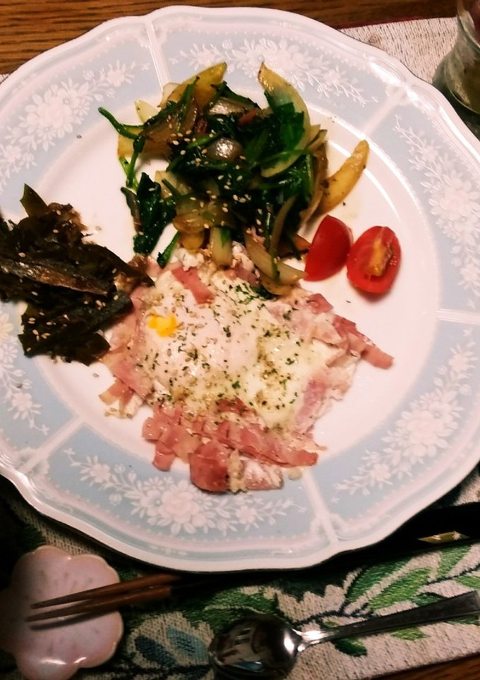 玉ねぎと人参とサラダほうれん草の炒め物-レシピのメイン写真