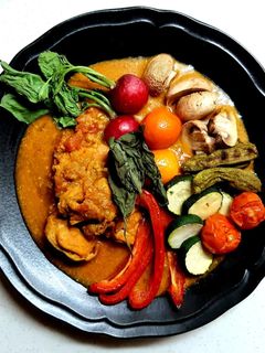 チキンスパイスカレーとグリル野菜-レシピのメイン写真