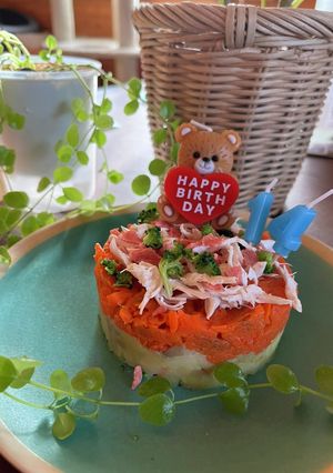 愛犬の誕生日ケーキ-レシピのメイン写真