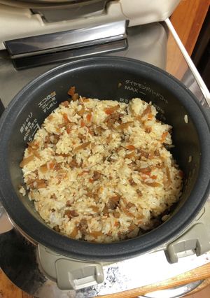 親鶏を使った簡単かしわ飯-レシピのメイン写真