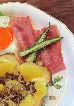 オクラ半分にして焼いただけ-レシピのメイン写真