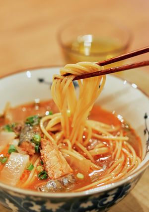 大根とさば缶の辛味噌ラーメン-レシピのメイン写真