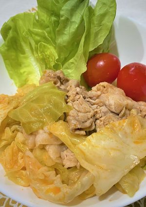 豚肉と春キャベツのポークチャップ風-レシピのメイン写真