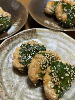 鶏ひき肉の大葉つくね甘辛煮-レシピのメイン写真