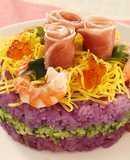 パッと華やか♡簡単 お寿司ケーキ