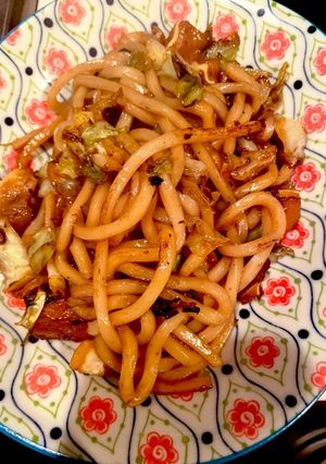 オイスター焼きうどん-レシピのメイン写真