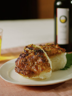 オリーブねぎ味噌焼きおにぎり-レシピのメイン写真