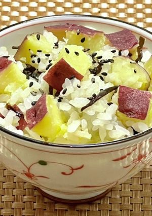 バター香る!!さつまいもの塩昆布ごはん-レシピのメイン写真