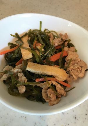 刻み昆布と豚肉の煮物-レシピのメイン写真