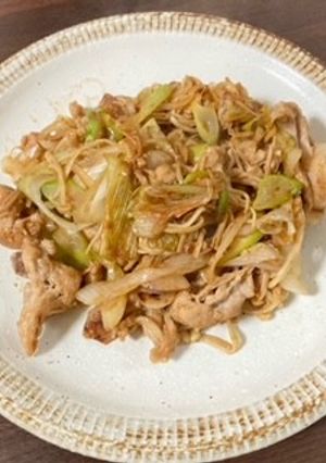 豚肉とえのきの味噌炒め-レシピのメイン写真