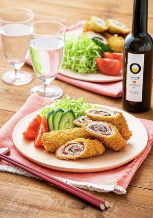 スペイン産オリーブオイル梅しそロールカツ-レシピのメイン写真