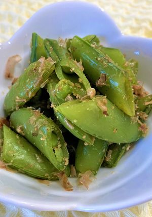 スナップえんどうのごまおかか和え-レシピのメイン写真