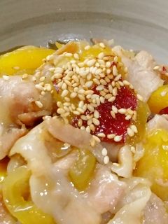 ホットクックでさつまいもと豚ばら肉の煮物-レシピのメイン写真